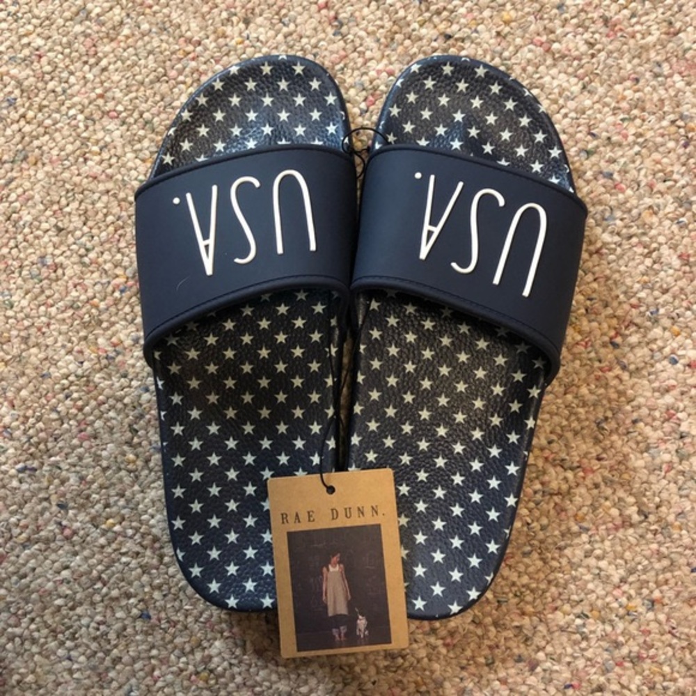 Rae Dunn USA Slide Sandals